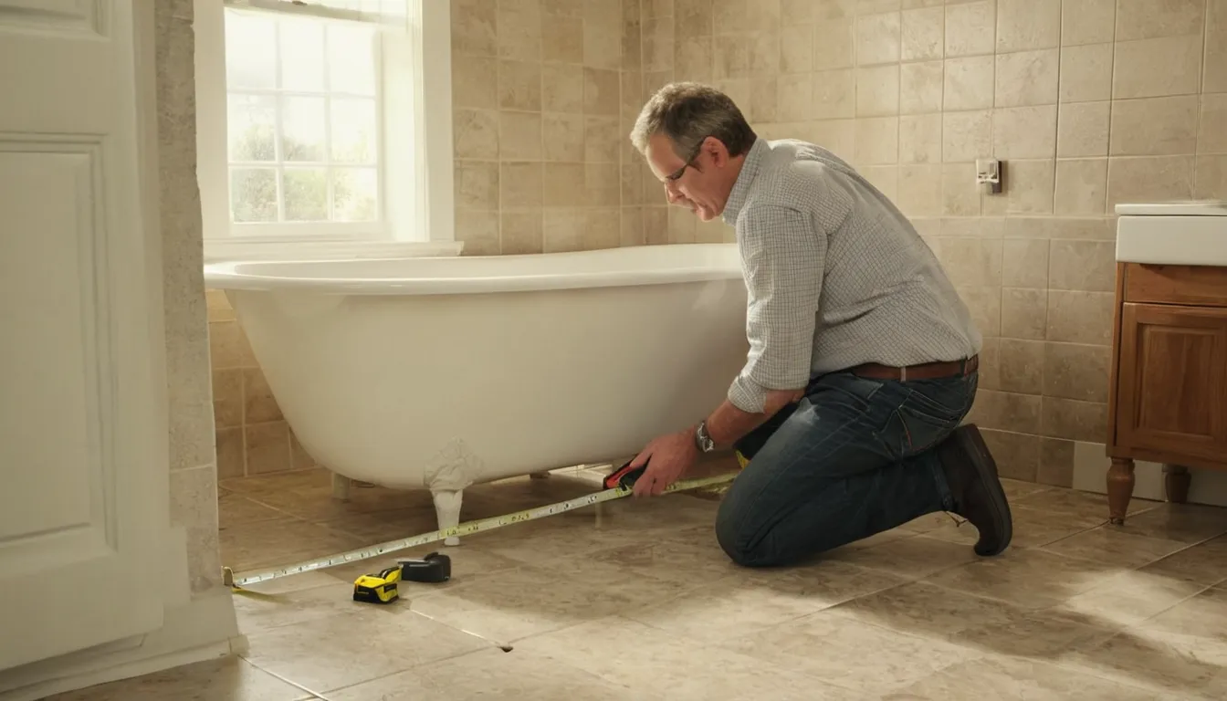 Homeowner taking photos and notes of a bathroom before requesting an estimate